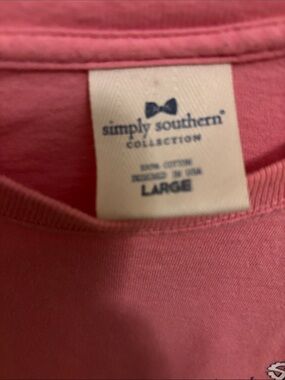 Simply Southern Pink Crewneck Sweatshirt - Large